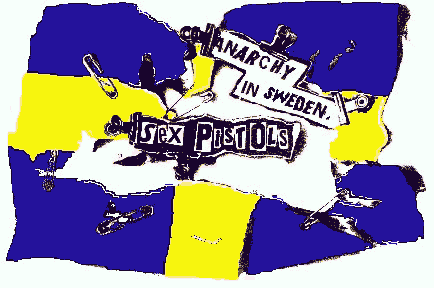 ANARCHY IN SWEDEN FLAG